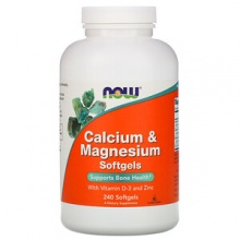  NOW Calcium Magnesium with D and Zinc 240 