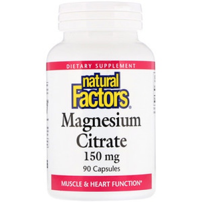  Natural Factors Magnesium citrate 150  90 