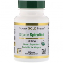  California Gold Nutrition Spirulina 500  60 