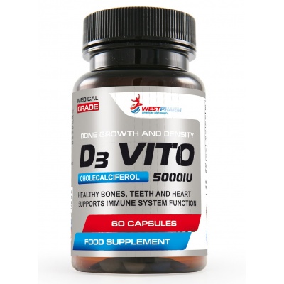 Витамины WestPharm D3 Vito 5000 IU 60 капсул